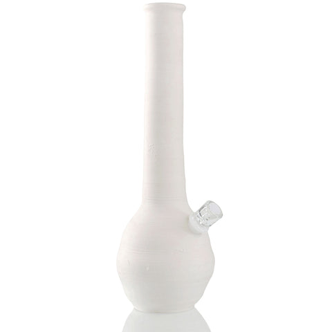 A034 Stoneware Ceramic Bong - White Front