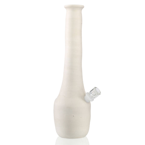 A044 Stoneware Ceramic Bong - White Front