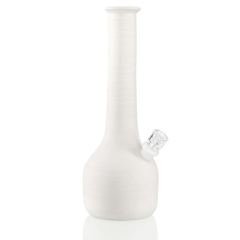 A054 Stoneware Ceramic Bong - White Front
