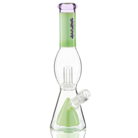 AFM Bubble Chamber Beaker Bong 33cm - Lime/Purple Side