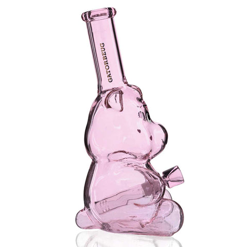 Bear Glass Bong 25cm - Pink Side