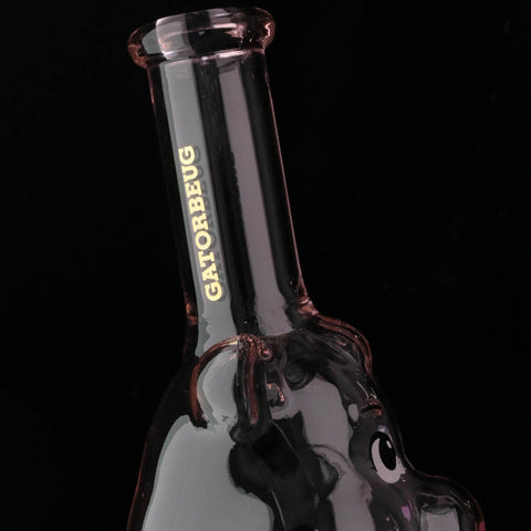 Bear Glass Bong 25cm - Pink Closeup