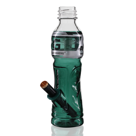G3 Glass Metal Stem Bong 23cm - Teal Left Side