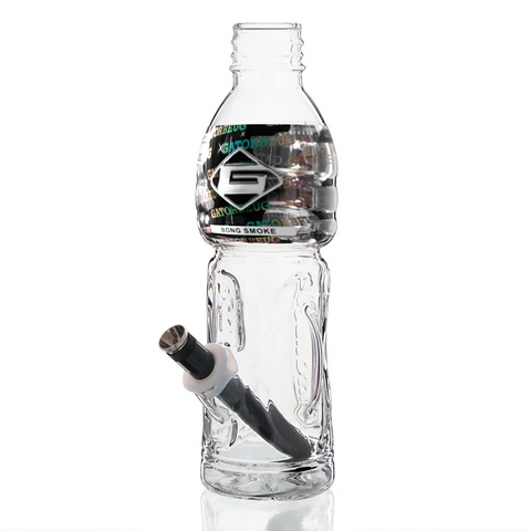 G2 Metal Stem Glass Bong 23cm - Clear