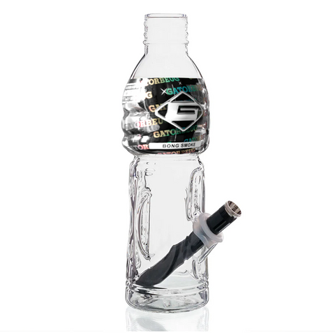 G2 Metal Stem Glass Bong 23cm - Clear