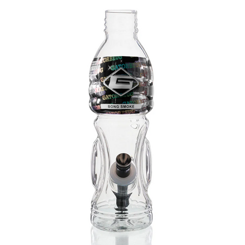 G2 Metal Stem Glass Bong 23cm - Clear