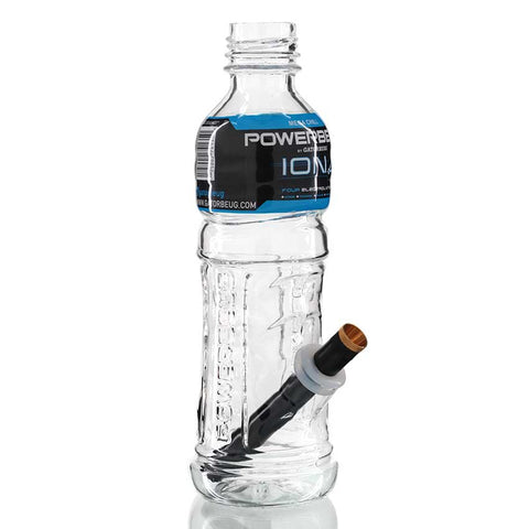 Powerbeug Metal Stem Glass Bong 24cm - Clear