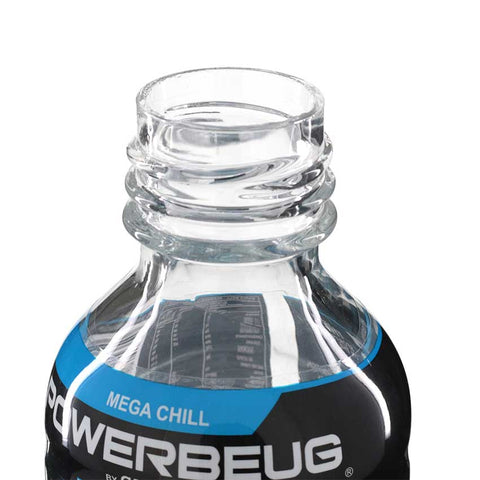 Powerbeug Metal Stem Glass Bong 24cm - Clear