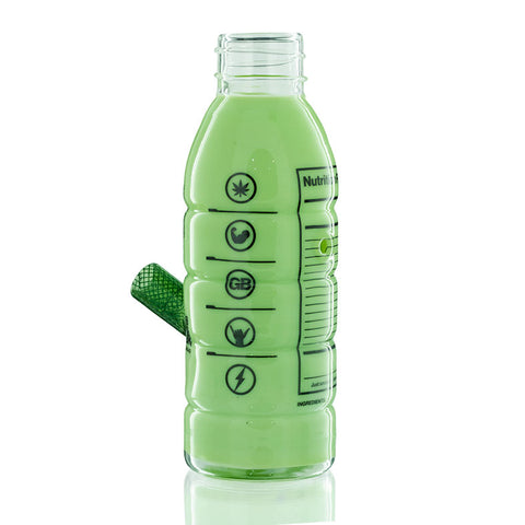 Prime Glass Bong 19cm - Green Left View
