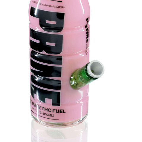 Prime Glass Bong 19cm - Pink Mouth Close Up
