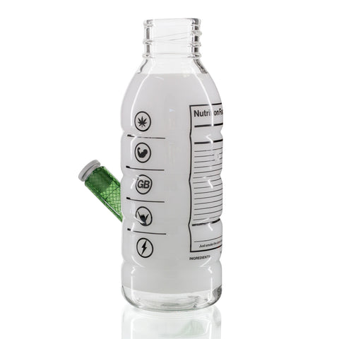 Prime Glass Bong 19cm - White Left View