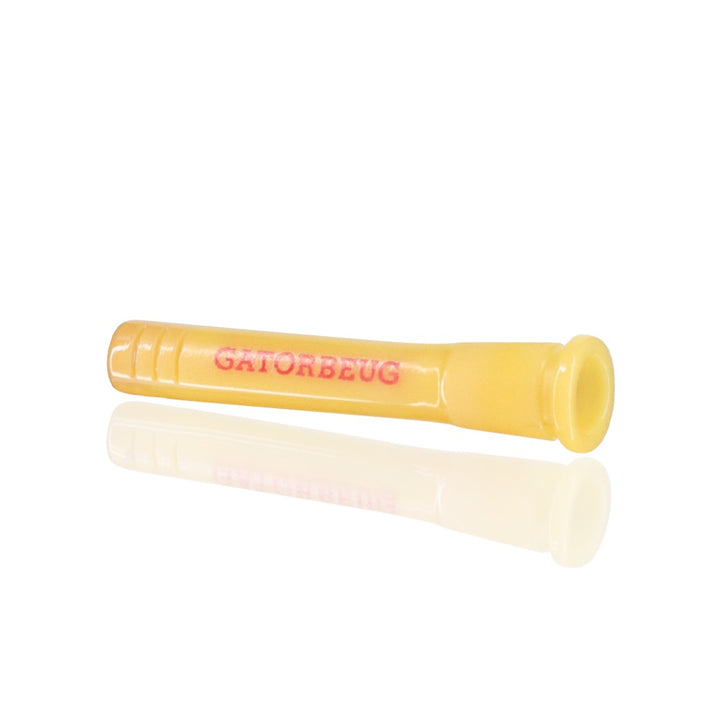 Yellow Glass Downstem for Gatorbeug on Angle
