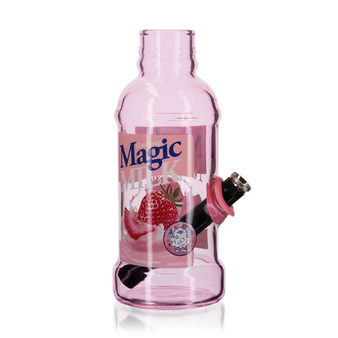 Magic Milk Glass Bong 21cm Front