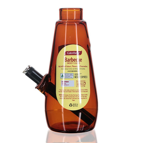 Smokey BBQ Glass Bong 18.5cm Back View