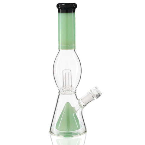 AFM Bubble Chamber Beaker Bong 33cm - Lime/Black Side