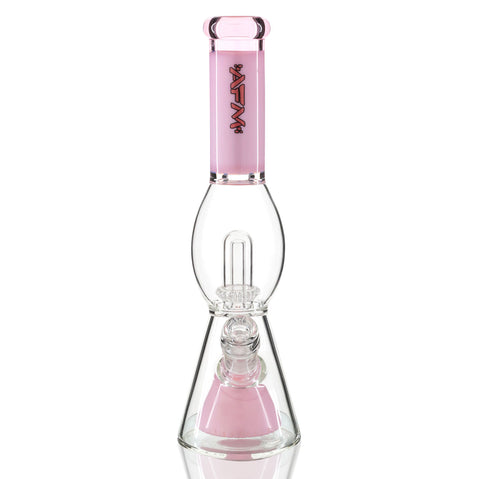 AFM Bubble Chamber Beaker Bong 33cm - Pink Front