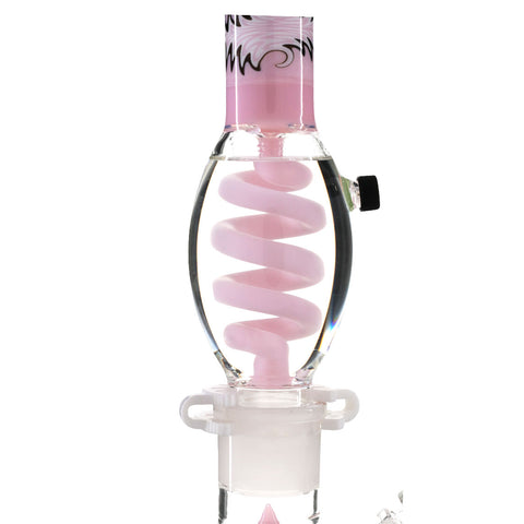 AFM Coil Beaker Bong 41cm - Pink Closeup