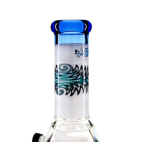 AFM Coil Chamber Beaker Bong 41cm - White Closeup