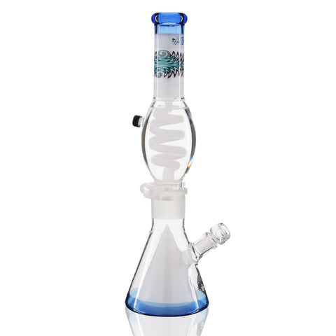 AFM Coil Chamber Beaker Bong 41cm - White Side