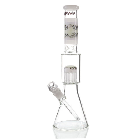 AFM Reverse Decal Beaker Bong 46cm - White Side