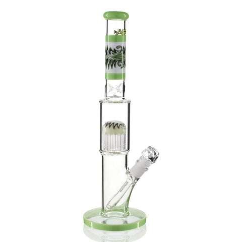 AFM Reverse Decal Tube Glass Bong 46cm - Lime Side