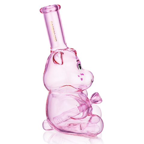 Bear Glass Bong 25cm - Pink Right
