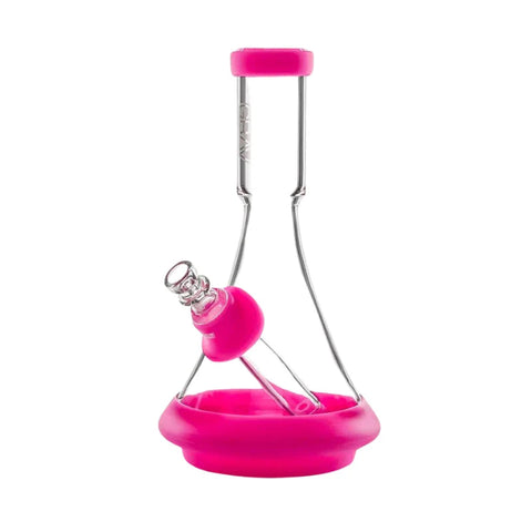 Grav® Deco Silicone Beaker Bong 24cm - Toxic Pink