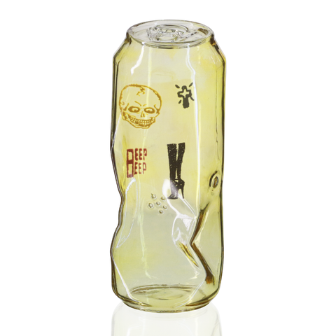 Crushed Can Pipe 500ml Amber