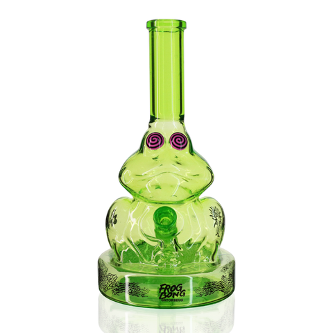 Frog Glass Bong 25cm - Green