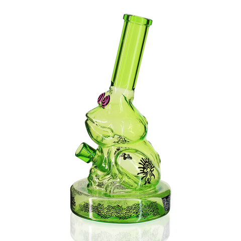 Frog Glass Bong 25cm - Green