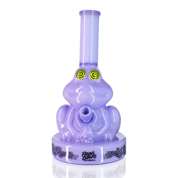 Frog Glass Bong 25cm - Purple