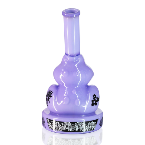 Frog Glass Bong 25cm - Purple