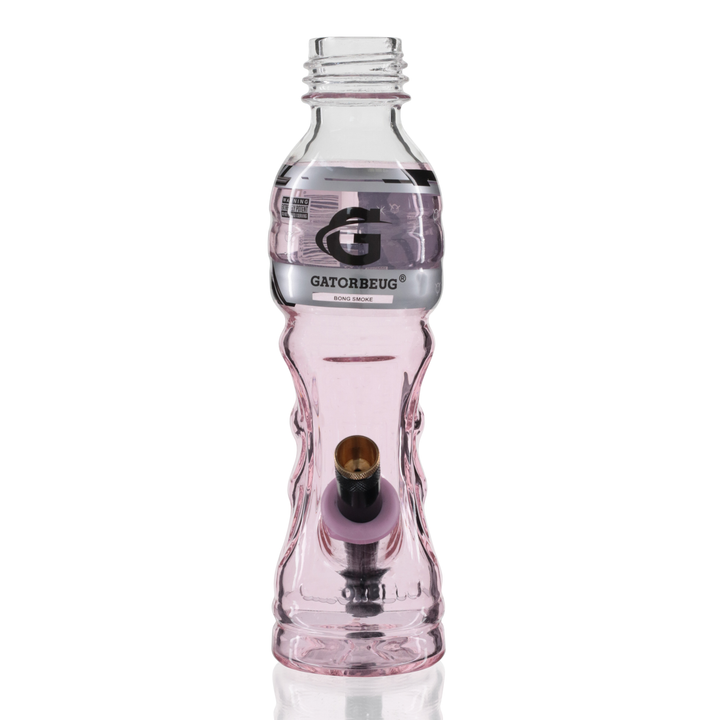 G3 Glass Metal Stem Bong 23cm - Pink Front