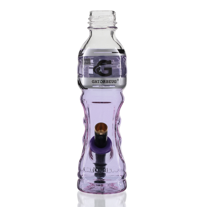 G3 Glass Metal Stem Bong 23cm - Purple Front