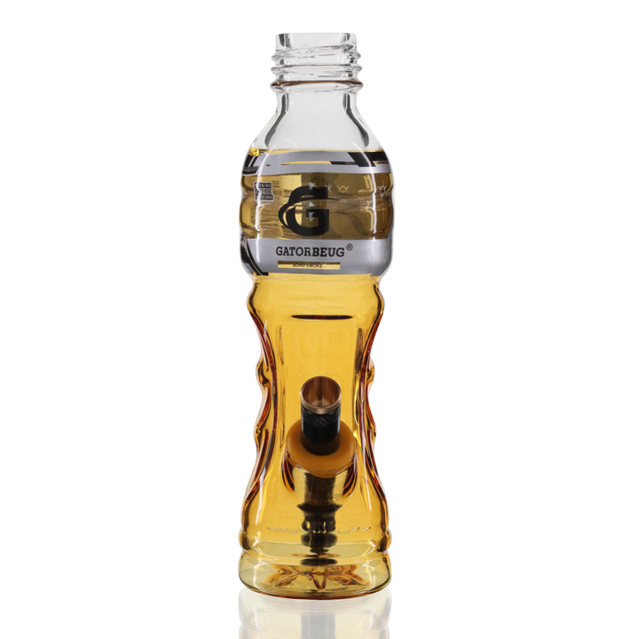 G3 Glass Metal Stem Bong 23cm - Yellow Front