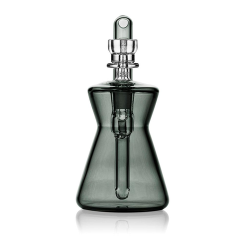 GRAV Hourglass Pocket Bubbler Bong 12cm - Smoke