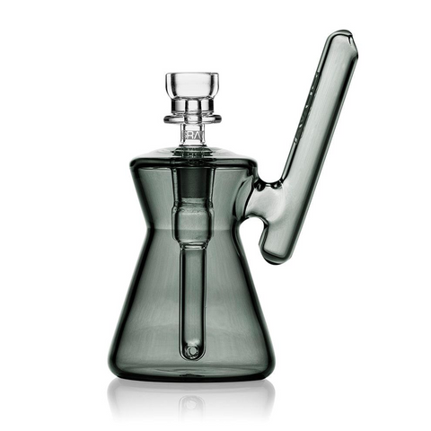 GRAV Hourglass Pocket Bubbler Bong 12cm - Smoke