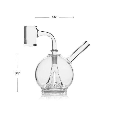 Grav® Eclipse Glass Dab Rig 9cm - Clear Size