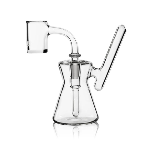 Grav® Hourglass Glass Dab Rig 10cm - Clear Left View