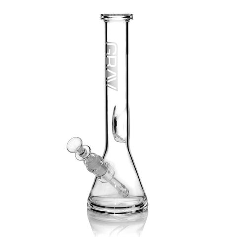 Grav® Medium Beaker Base Glass Bong 31cm - Clear