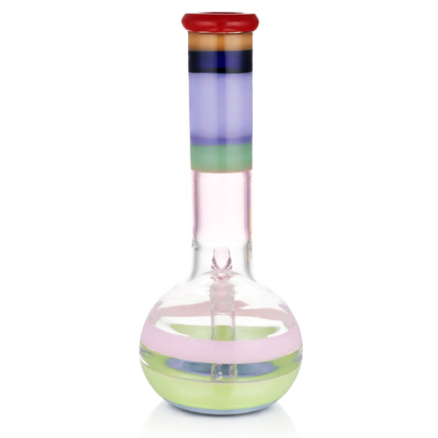 New Icon Glass Bong 28cm - Rainbow Back View