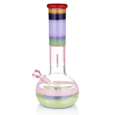 New Icon Glass Bong 28cm - Rainbow Left Side View