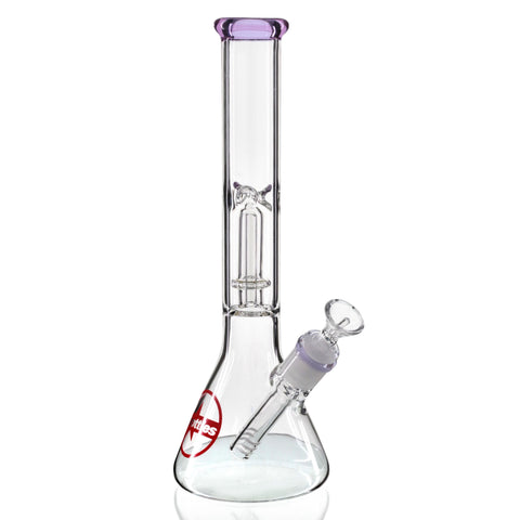 Shotties 30cm Single Fountain Glasss Beaker Bong - Featuring Shotties 30cm Single Fountain Glasss Beaker Bong in studio background