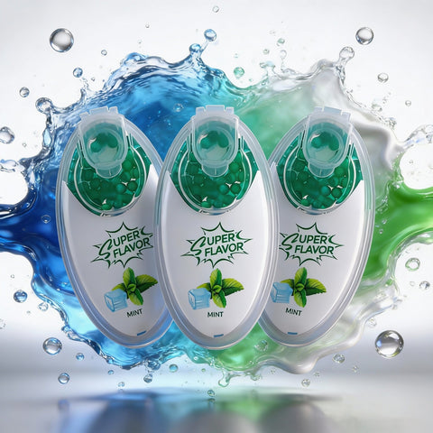 Menthol Crushers Cigarette Flavour Popper Balls - Mint