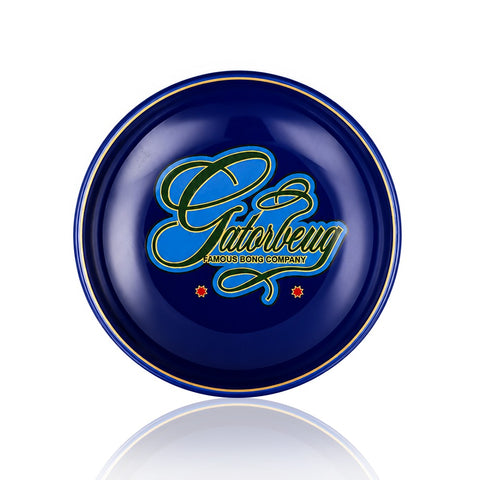 Gatorbeug Famous Bong Company navy blue ceramic chop bowl with script logo - buy bong online Australia