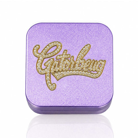 Diamond Bling Weed Grinder – Purple 2-Piece Herb Grinder | Gatorbeug