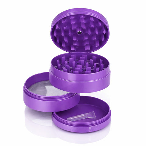 Gatorbeug Green Splat Logo Weed Grinder – Purple