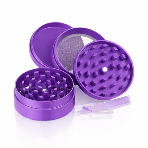 Gatorbeug Green Splat Logo Weed Grinder – Purple
