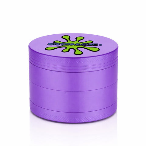 Gatorbeug Green Splat Logo Weed Grinder – Purple 4-Piece Herb Grinder | Gatorbeug