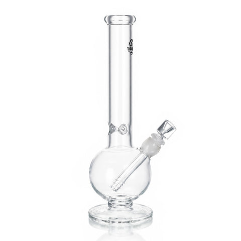 Gatorbeug The Icon clear glass round-base bong, 32cm, side view